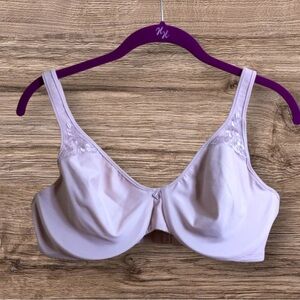 Bali pale pink full coverage underwire bra. 38D.
